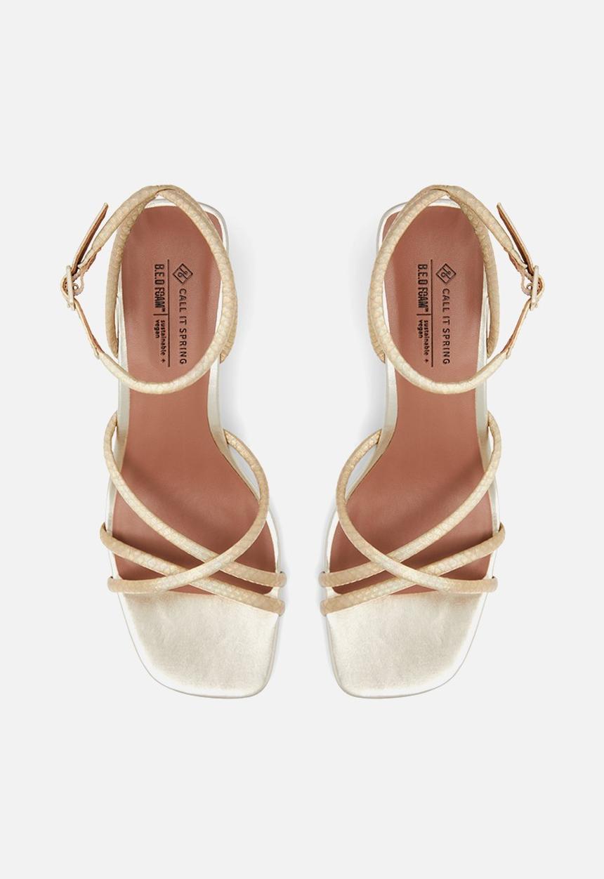 Call It Spring - Zina heel - champagne