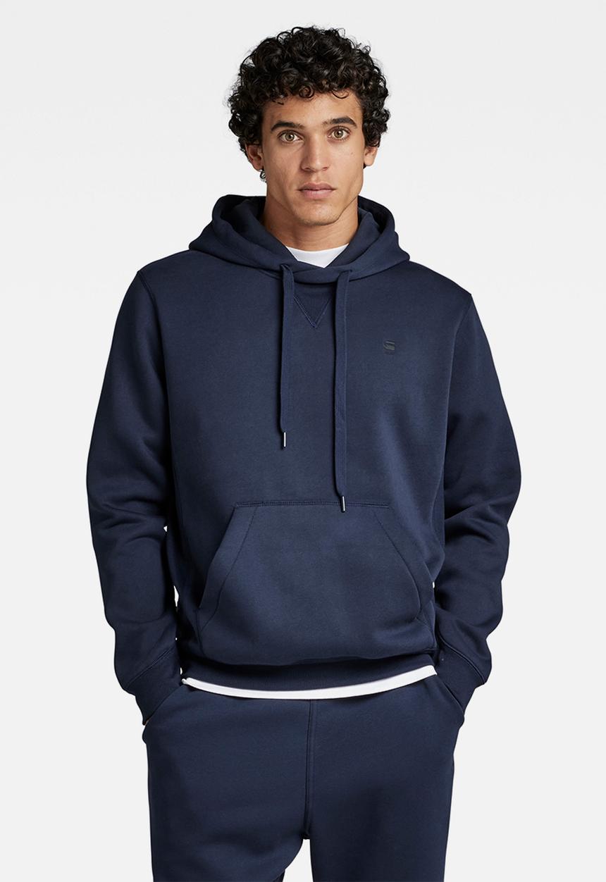 G-STAR - Premium core hooded sweat - navy