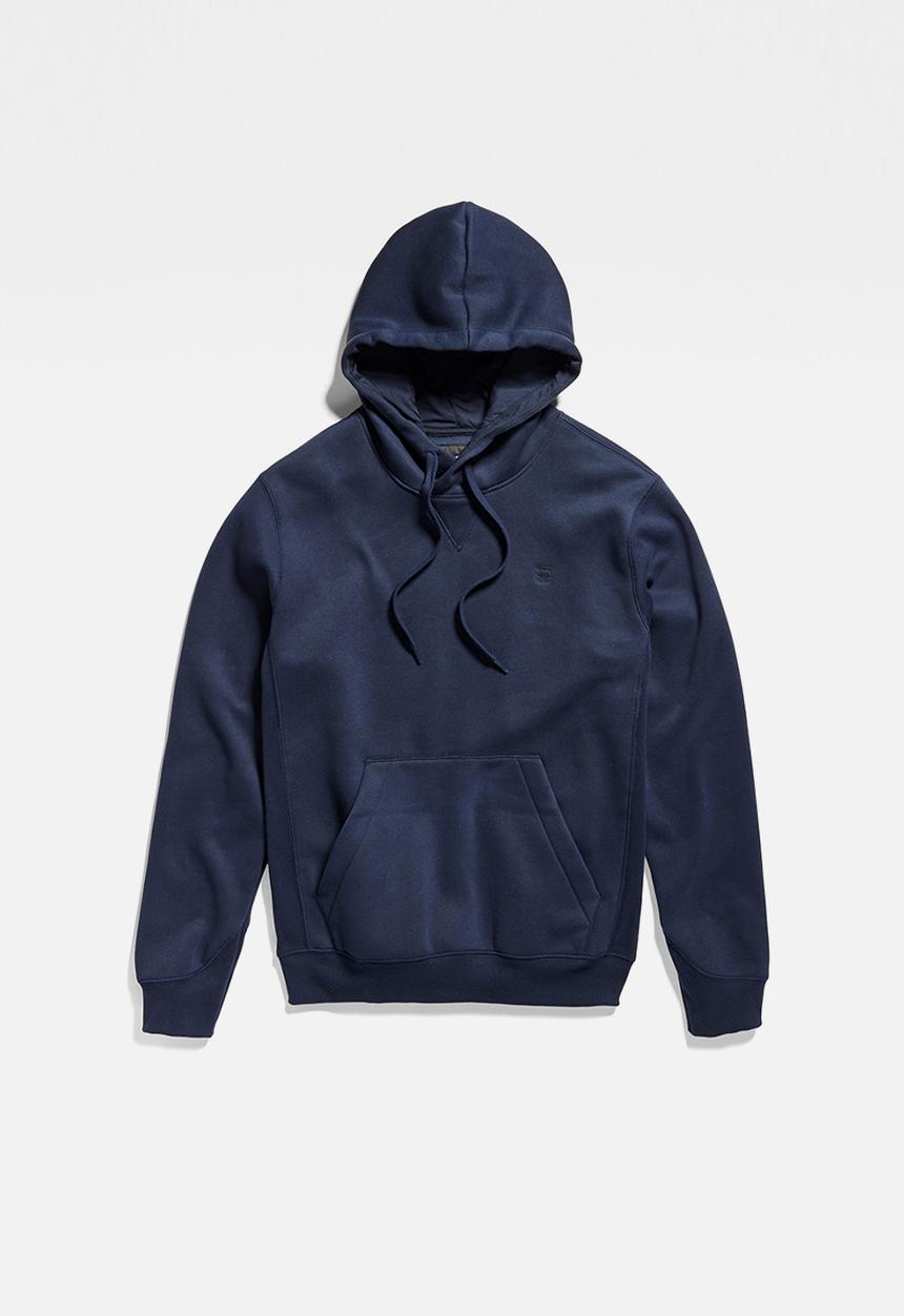 G-STAR - Premium core hooded sweat - navy