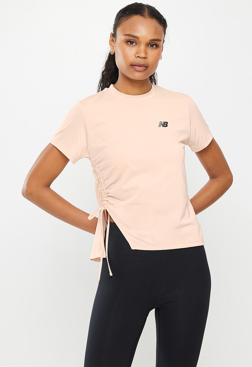 New Balance  - Relentless short sleeve - pink sand