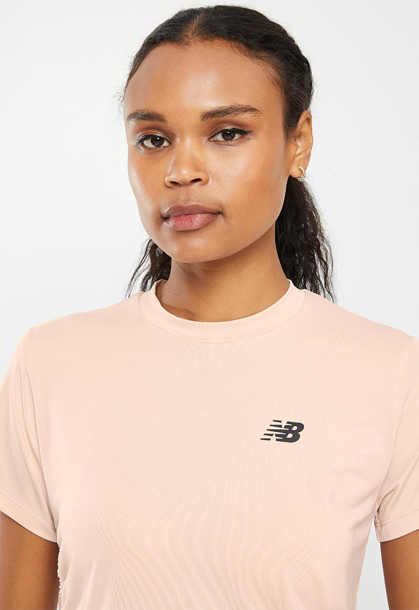 New Balance  - Relentless short sleeve - pink sand