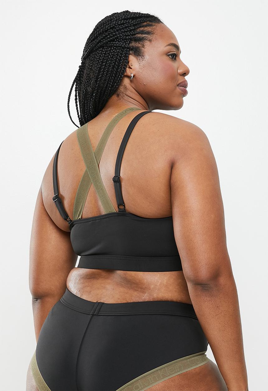 Calvin Klein - Ck curve bralette bikini top - black
