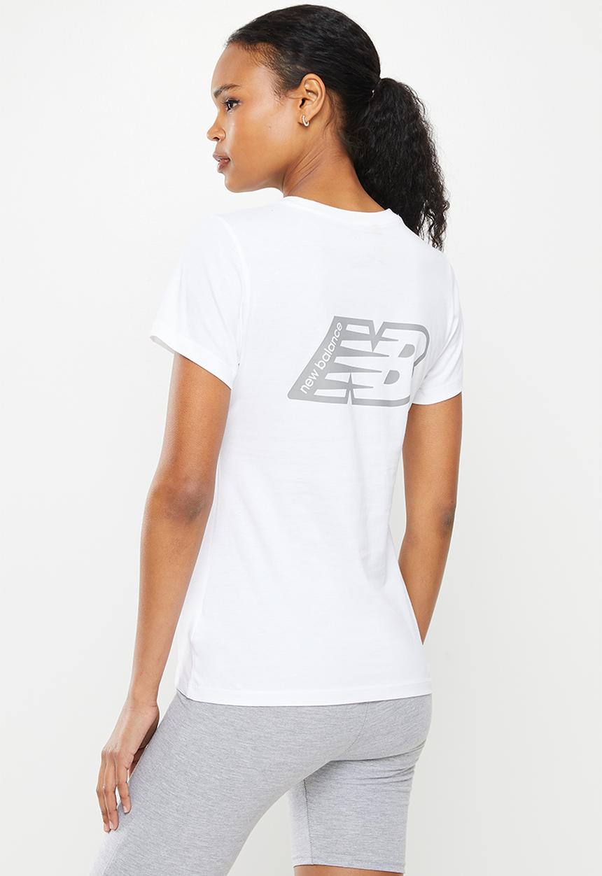 New Balance  - Nb essentials magnify tee - white