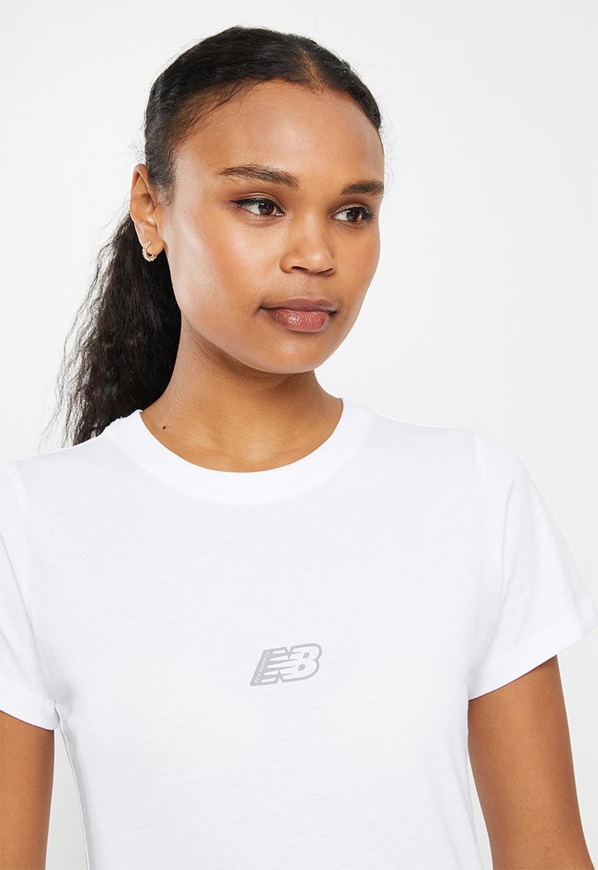 New Balance  - Nb essentials magnify tee - white