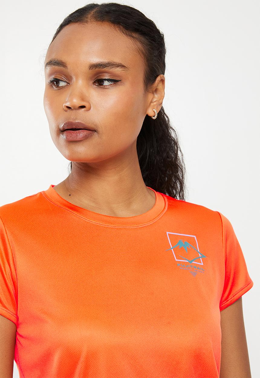 ASICS - Fujitrail logo short sleeve top - nova orange