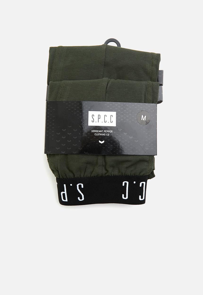 S.P.C.C - Signature boxer brief underwear - Dark moss