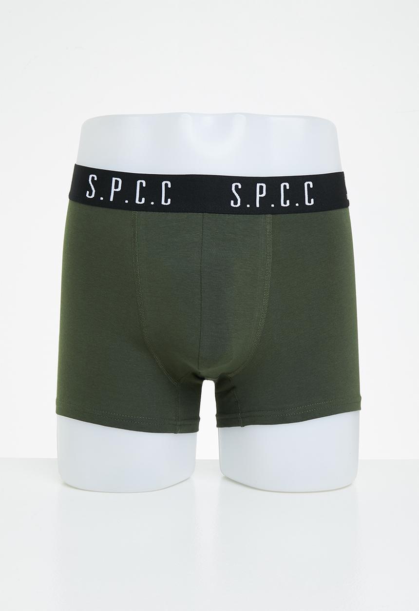 S.P.C.C - Signature boxer brief underwear - Dark moss