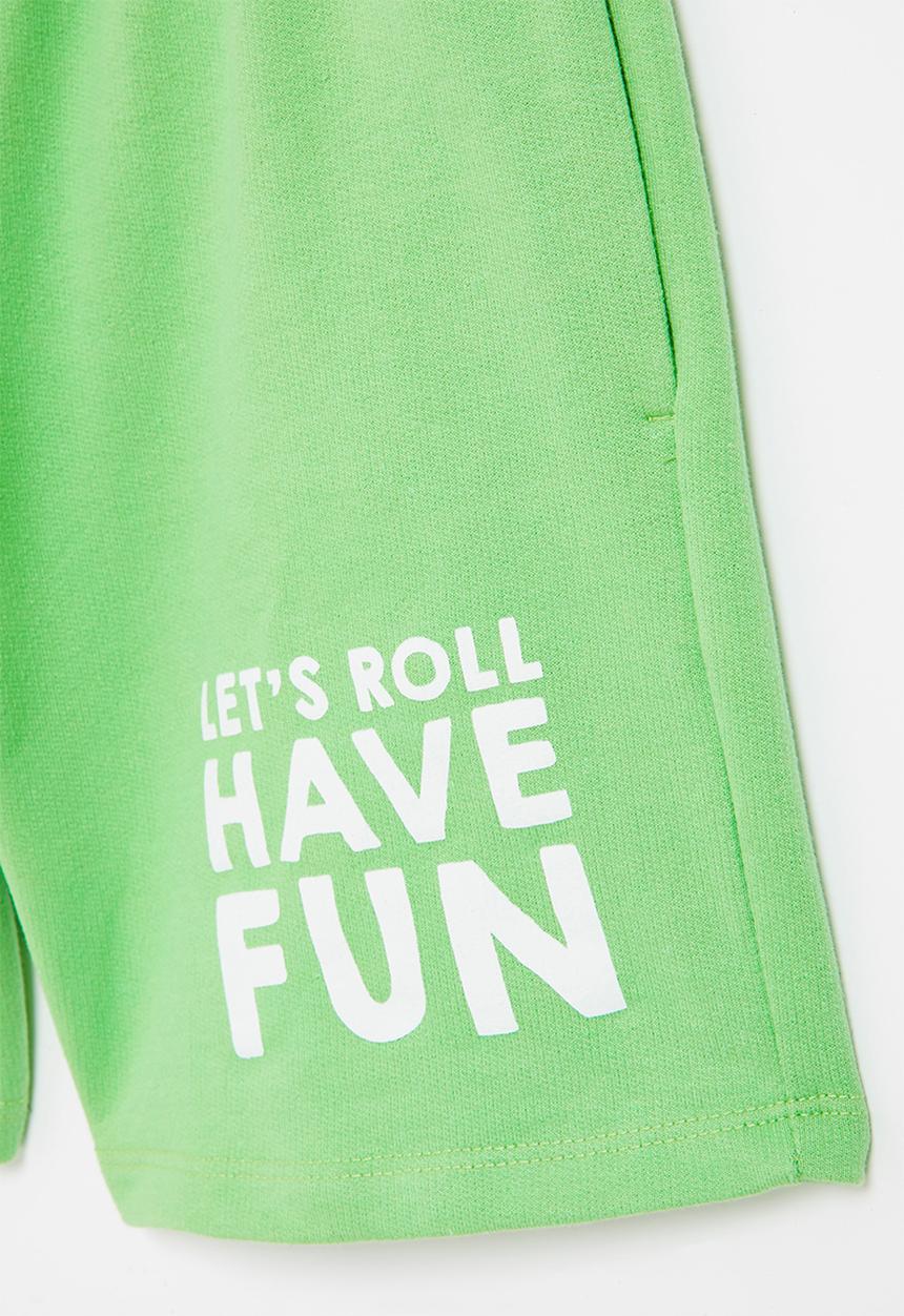 Superbalist - Printed sweat short - green