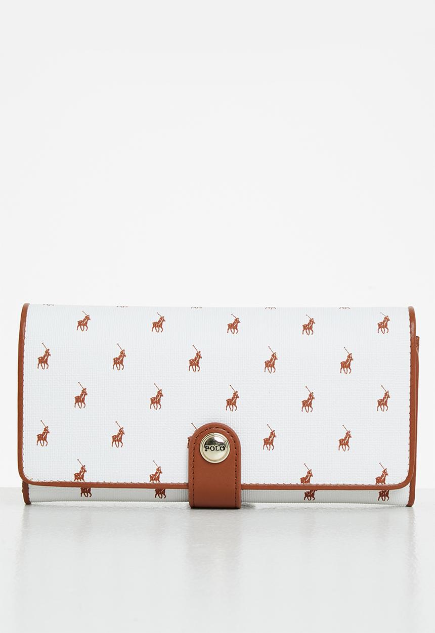 POLO - Iconic trifold purse-white
