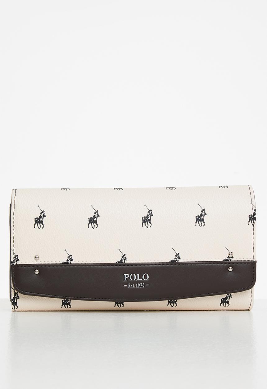 POLO - New classic trifold purse bag - cream