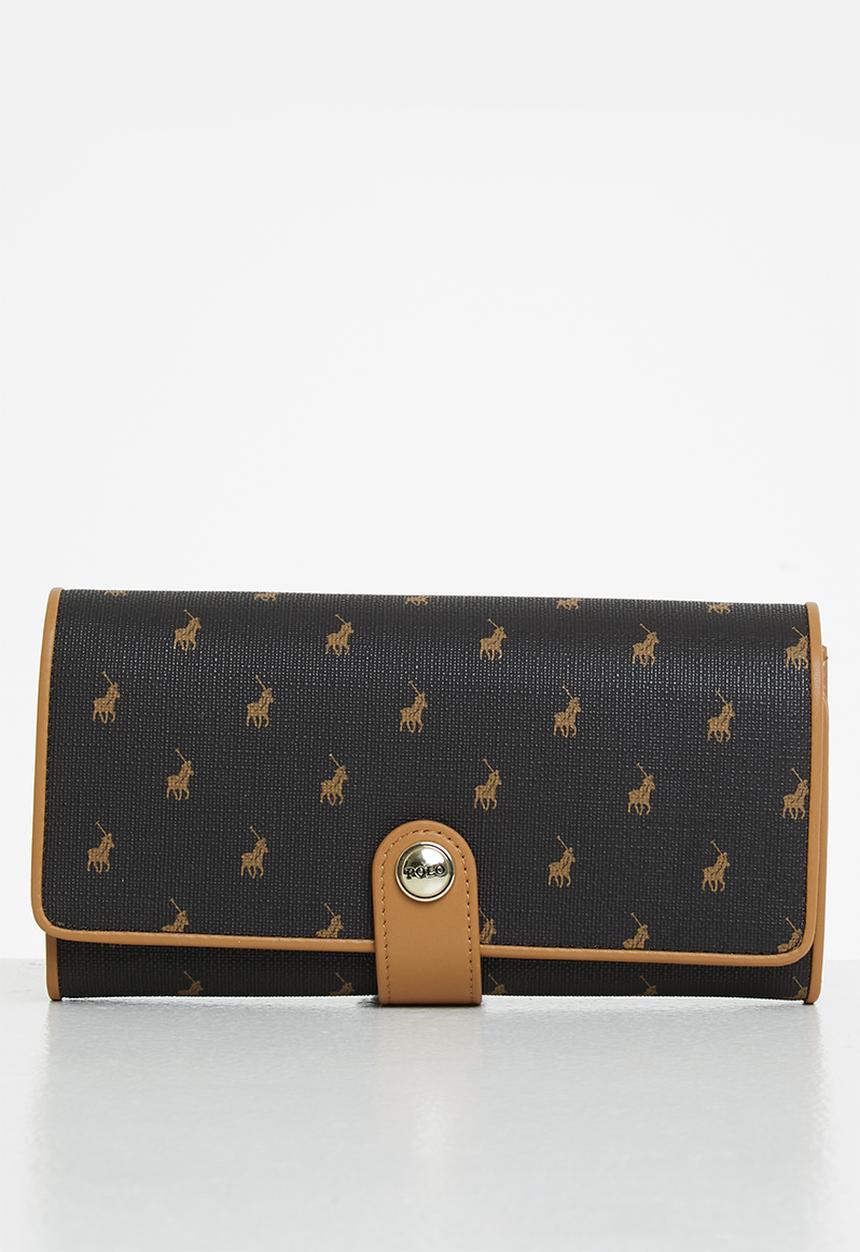 POLO - Iconic trifold purse - brown
