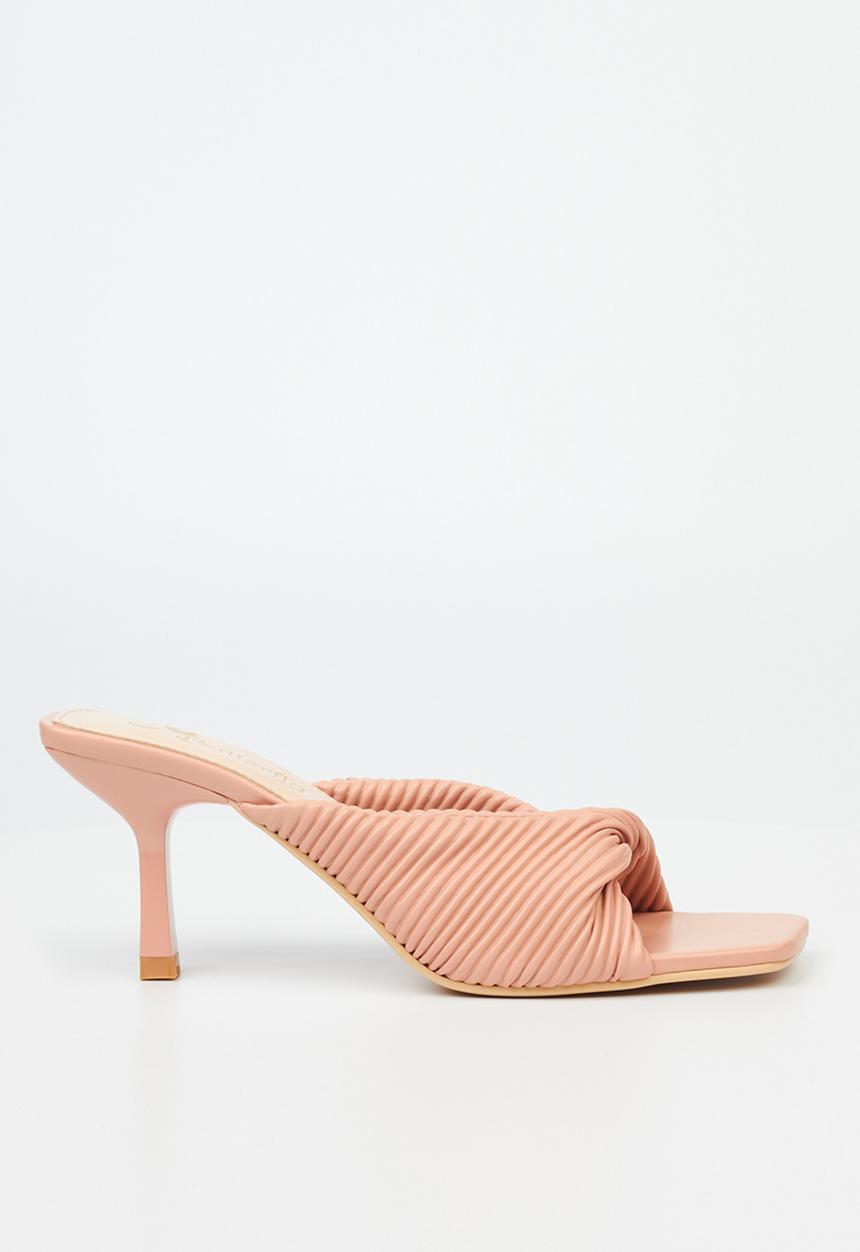 Butterfly Feet - Amber 1 mule barely there stiletto heel - pink