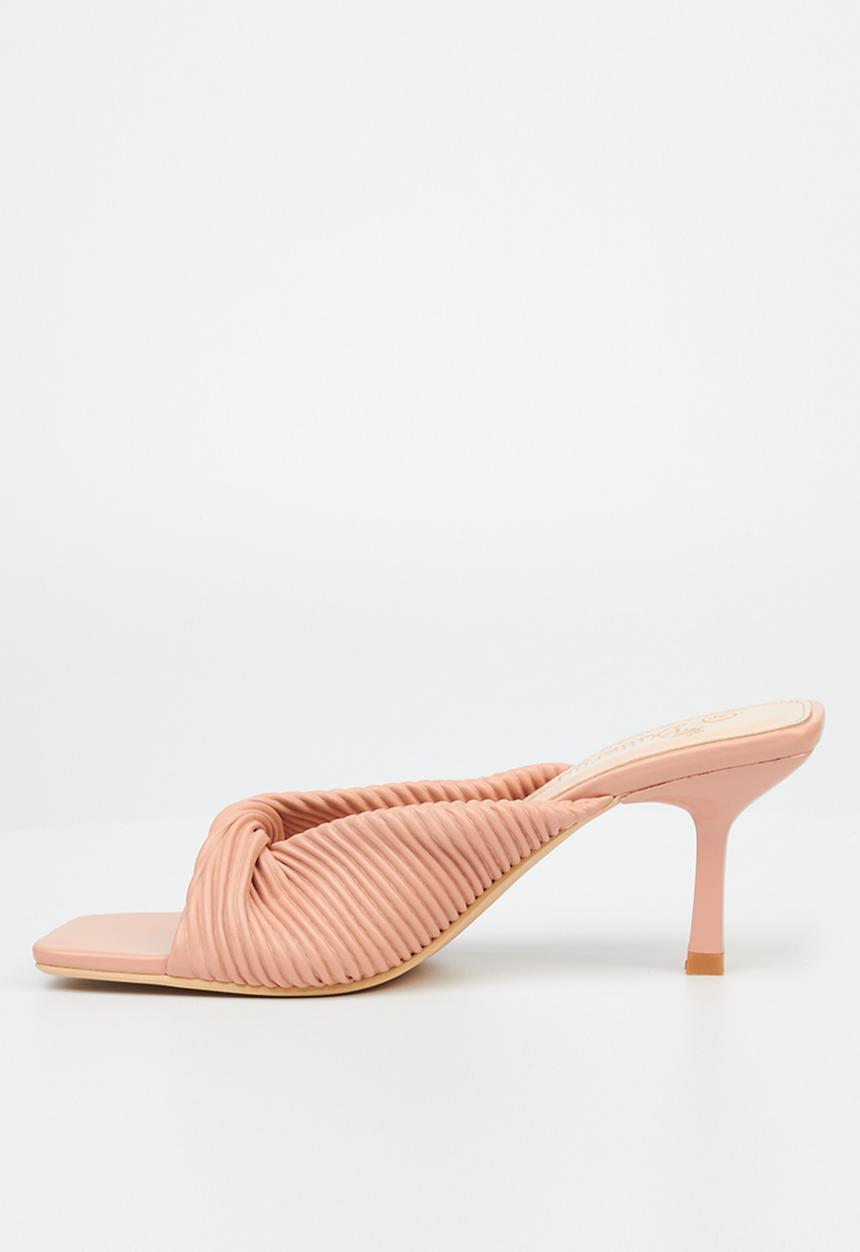 Butterfly Feet - Amber 1 mule barely there stiletto heel - pink