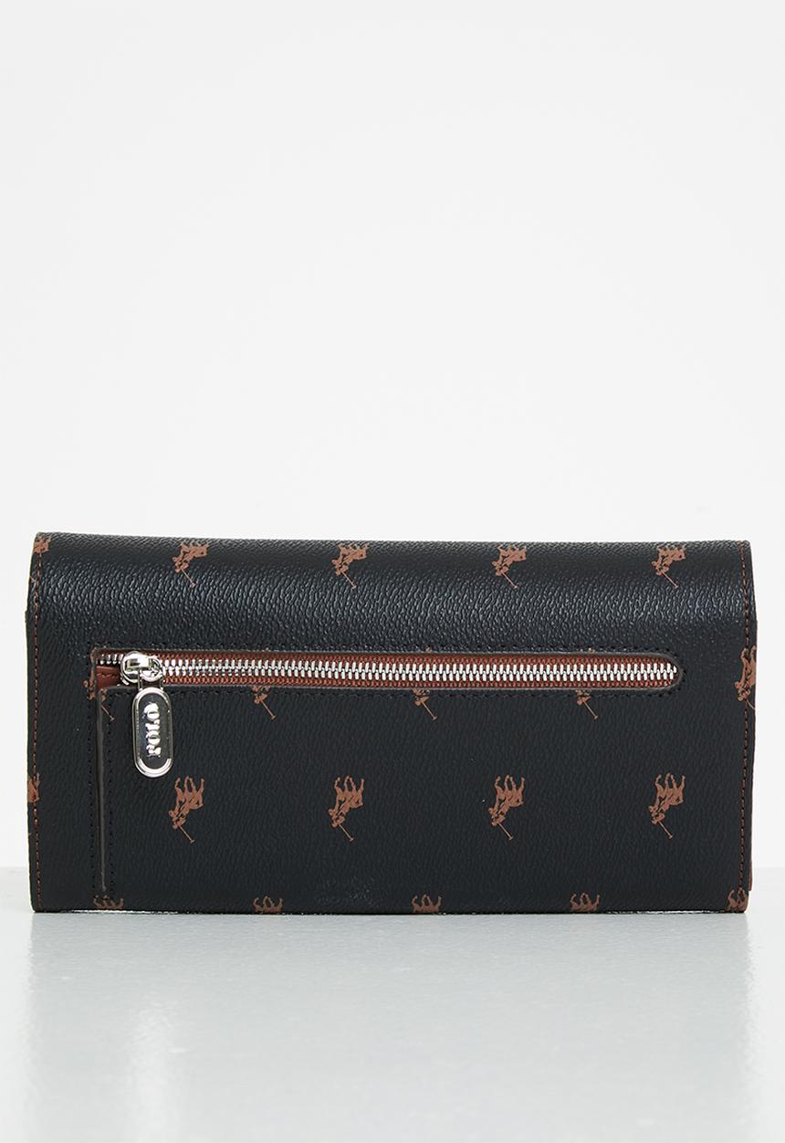 POLO - New classic trifold purse bag - black