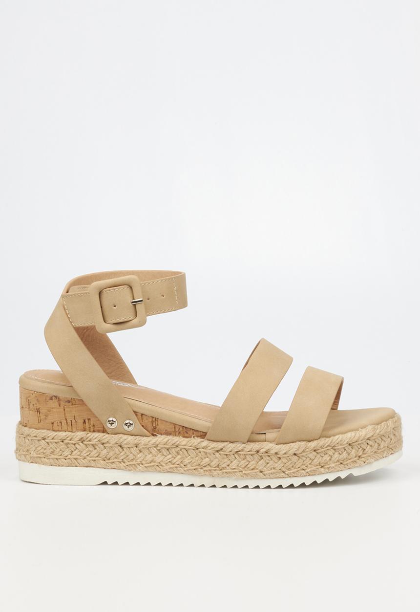 Miss Black - Steffi2 espadrille wedge heel - neutral