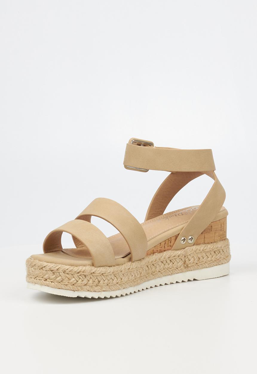 Miss Black - Steffi2 espadrille wedge heel - neutral