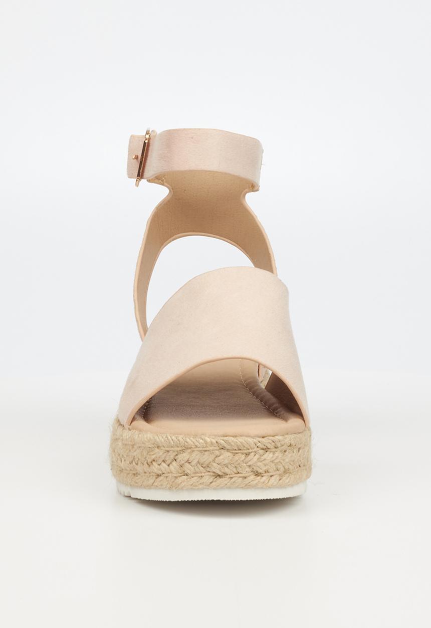 Miss Black - Steffi1 espadrille wedge heel - pink