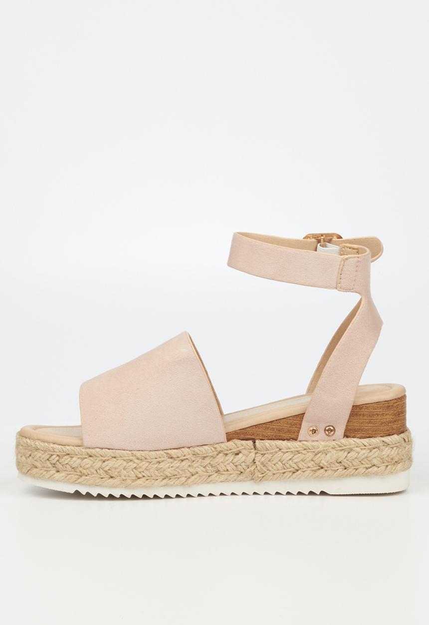 Miss Black - Steffi1 espadrille wedge heel - pink