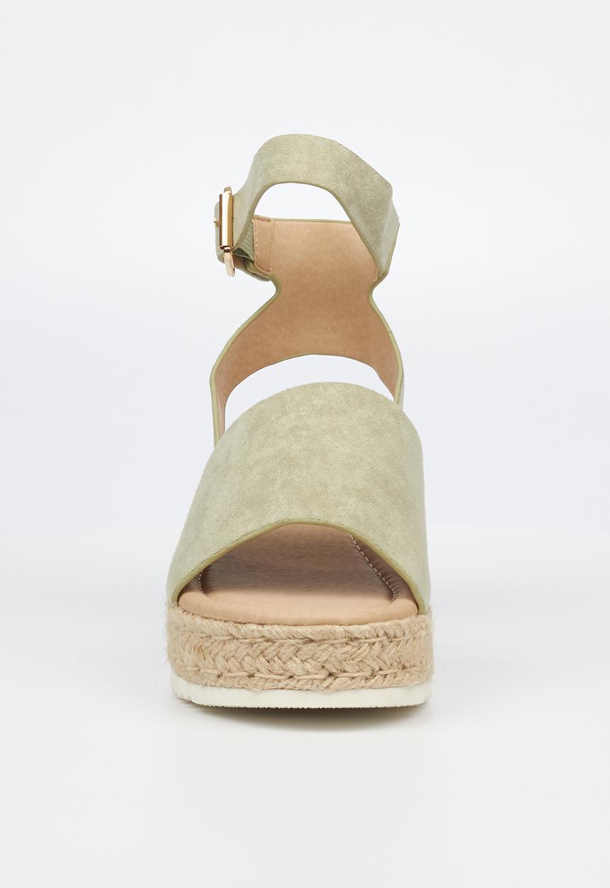 Miss Black - Steffi1 espadrille wedge heel - mint