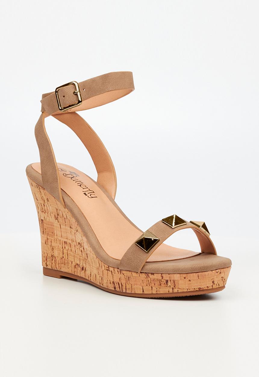 Butterfly Feet - Debra 5 wedge heel - taupe