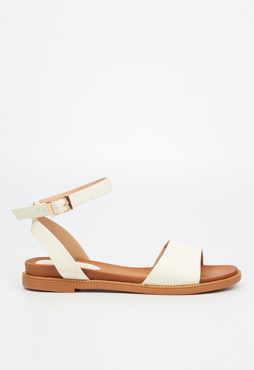 Butterfly Feet - Ellie 1 ankle tie sandal - white