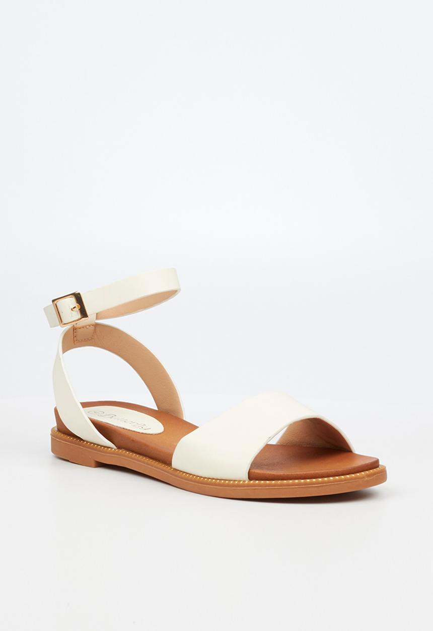 Butterfly Feet - Ellie 1 ankle tie sandal - white