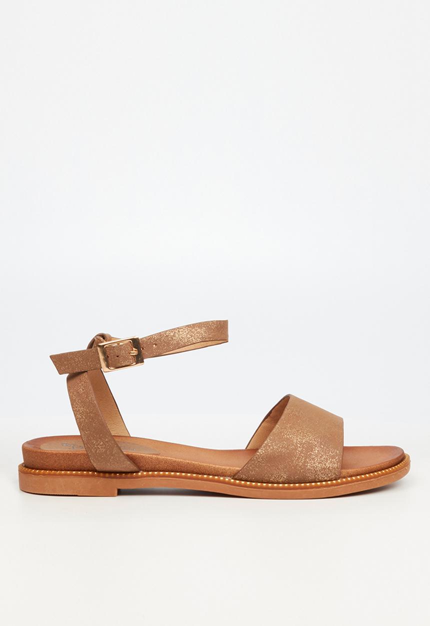 Butterfly Feet - Ellie 3 ankle tie sandal - bronze
