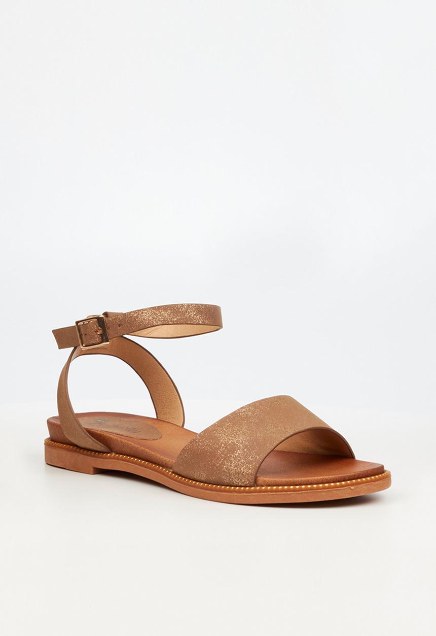 Butterfly Feet - Ellie 3 ankle tie sandal - bronze