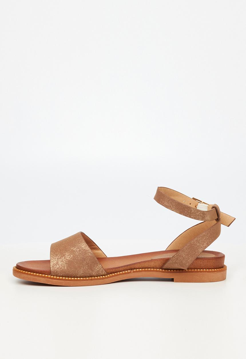 Butterfly Feet - Ellie 3 ankle tie sandal - bronze