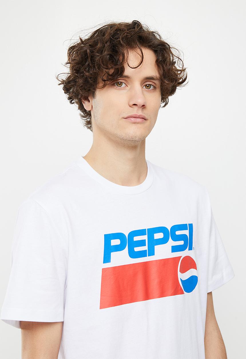 Only & Sons - Onspepsi logo reg short sleeve tee - white