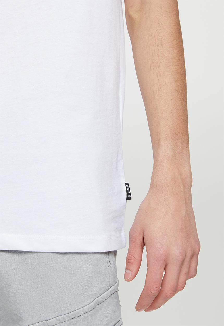 Only & Sons - Onspepsi logo reg short sleeve tee - white