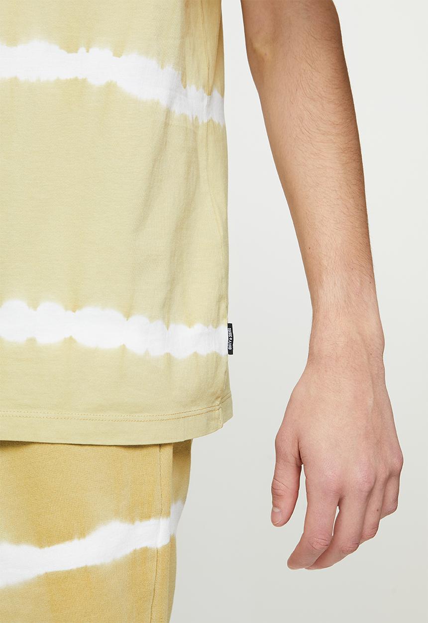 Only & Sons - Onsnate reg tie dye tee - khaki