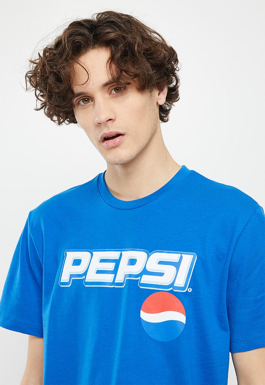 Only & Sons - Onspepsi logo reg short sleeve tee - blue
