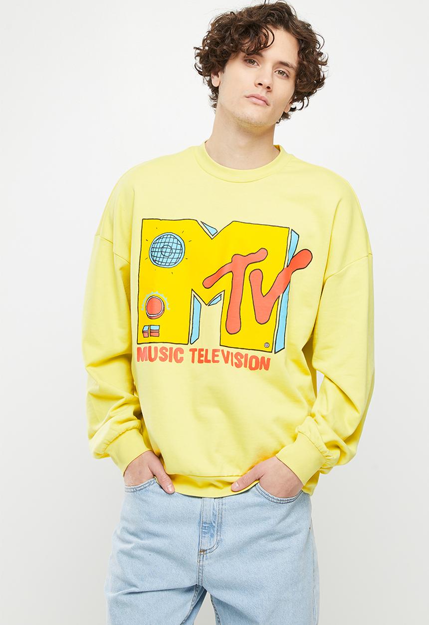 Only & Sons - Onsmtv vintage fit crew neck sweat - custard
