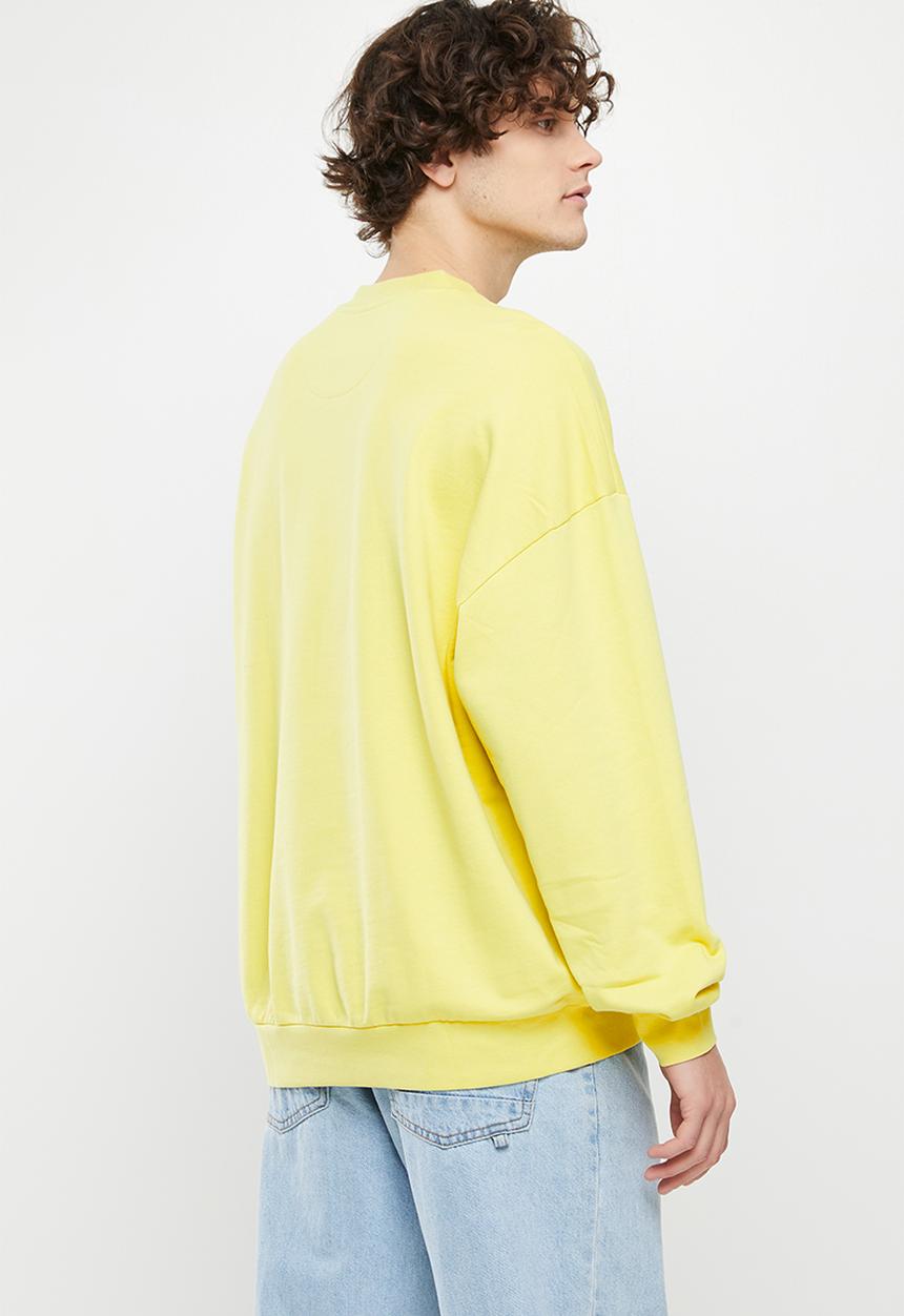 Only & Sons - Onsmtv vintage fit crew neck sweat - custard