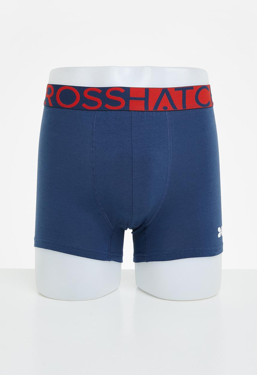 Crosshatch - Foran ch 3-pack boxer shorts - insignia blue & samba red 