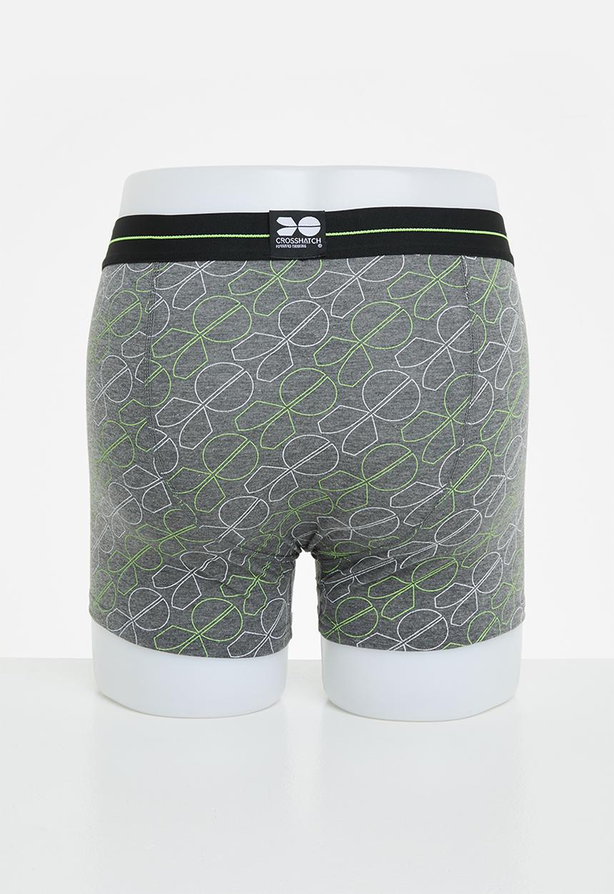 Crosshatch - Verino ch 3-pack boxer shorts - jasmine green & black