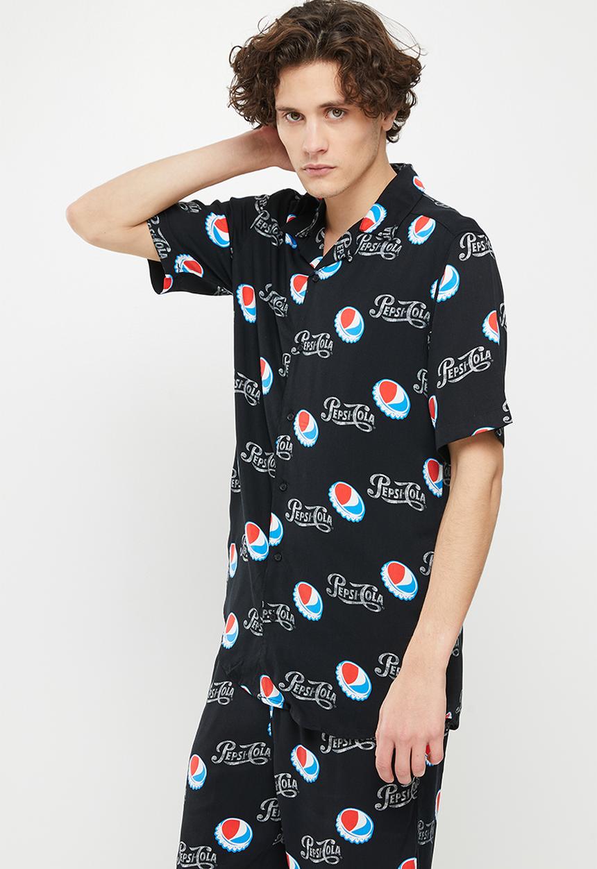Only & Sons - Onspepsi life ss license aop reg shirt - black