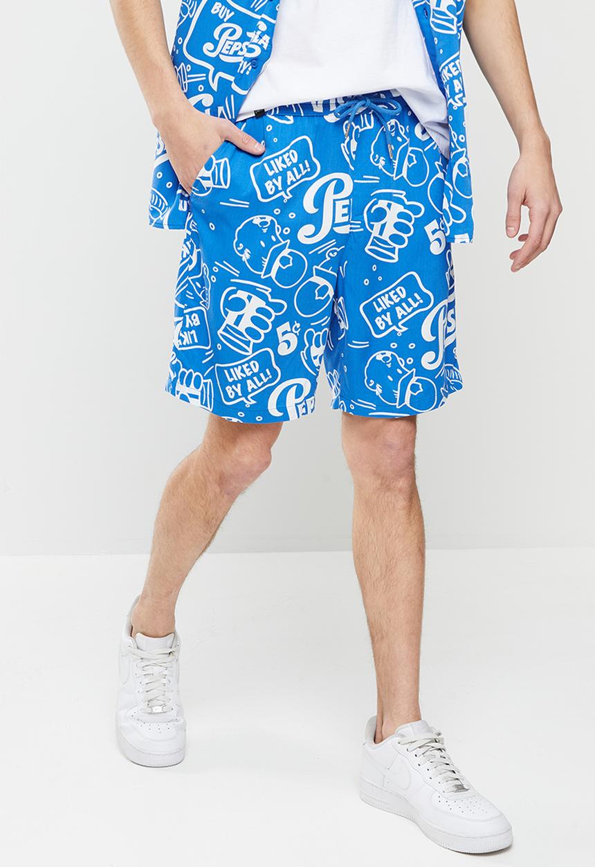 Only & Sons - Onspepsi life license aop shorts - blue