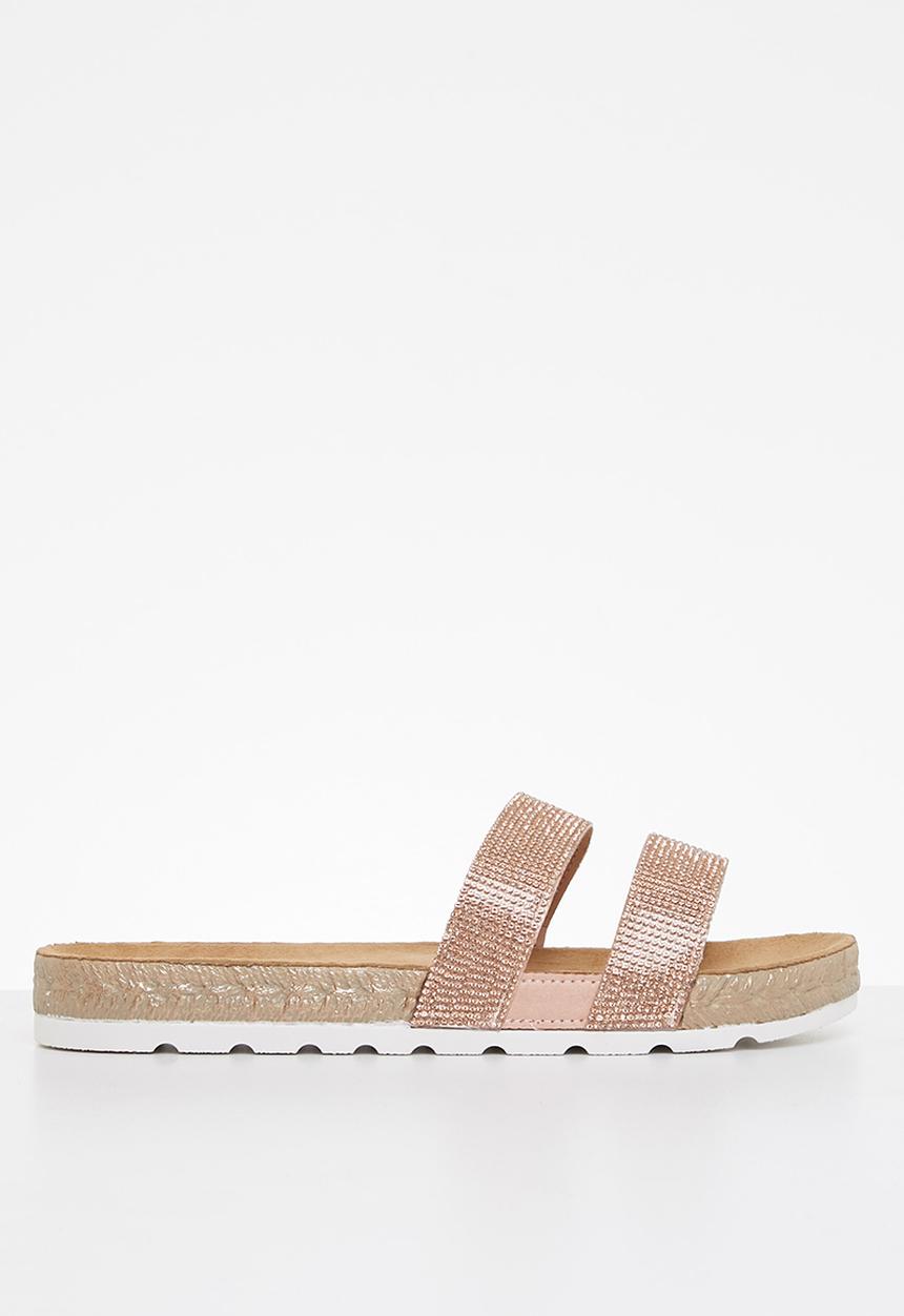 Butterfly Feet - Amaia 2 espadrille slide - rose gold