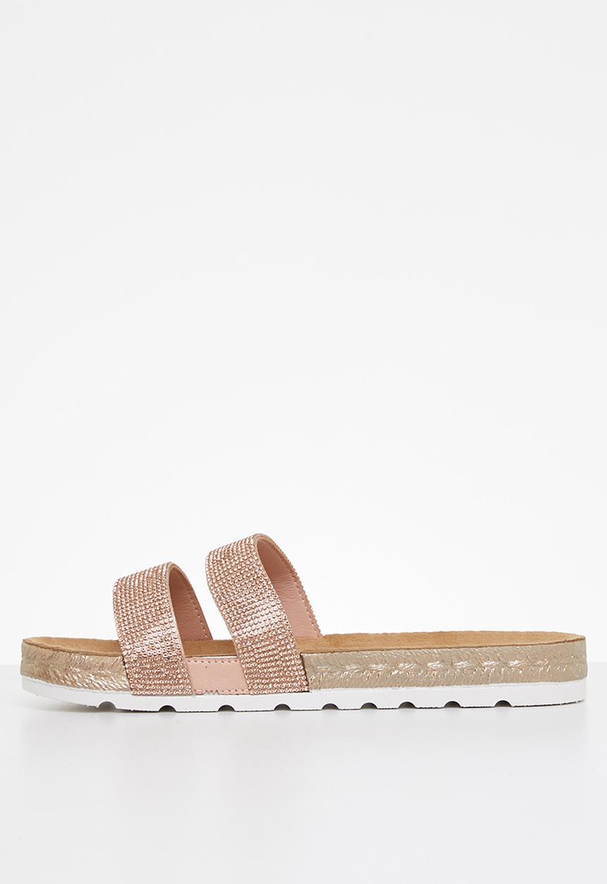 Butterfly Feet - Amaia 2 espadrille slide - rose gold