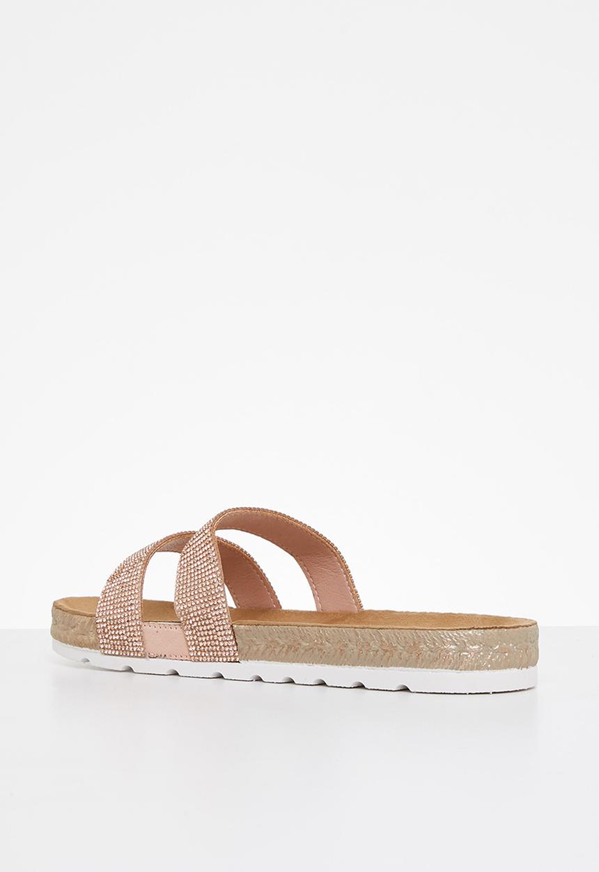 Butterfly Feet - Amaia 2 espadrille slide - rose gold