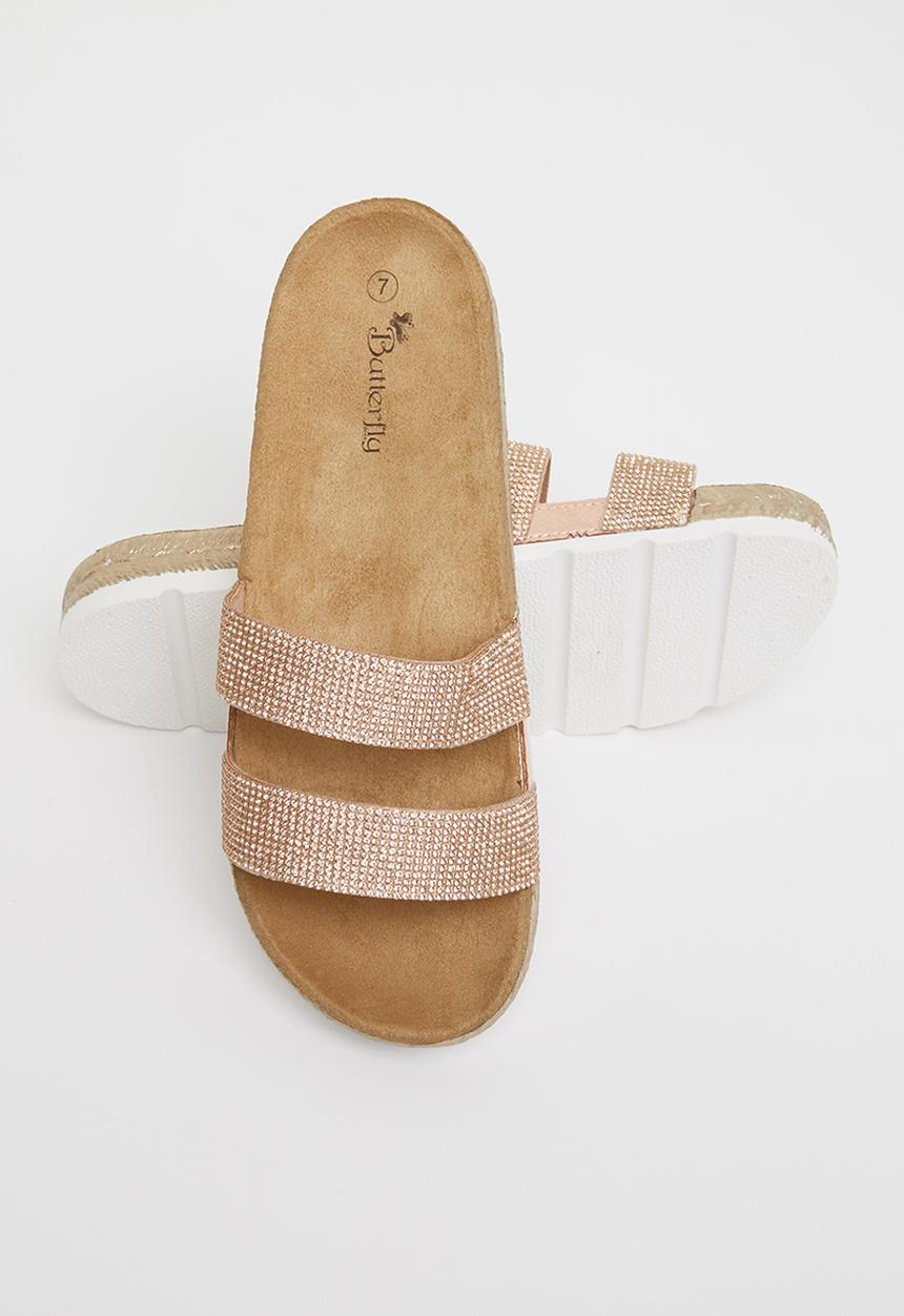 Butterfly Feet - Amaia 2 espadrille slide - rose gold
