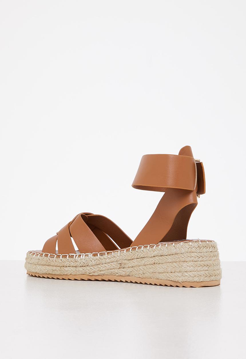 Madison® - Caitlin espadrille flatform sandal - tan