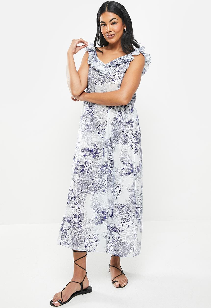 Jacqueline de Yong - Filippa life exclu sleeveless midi dress - cloud dancer