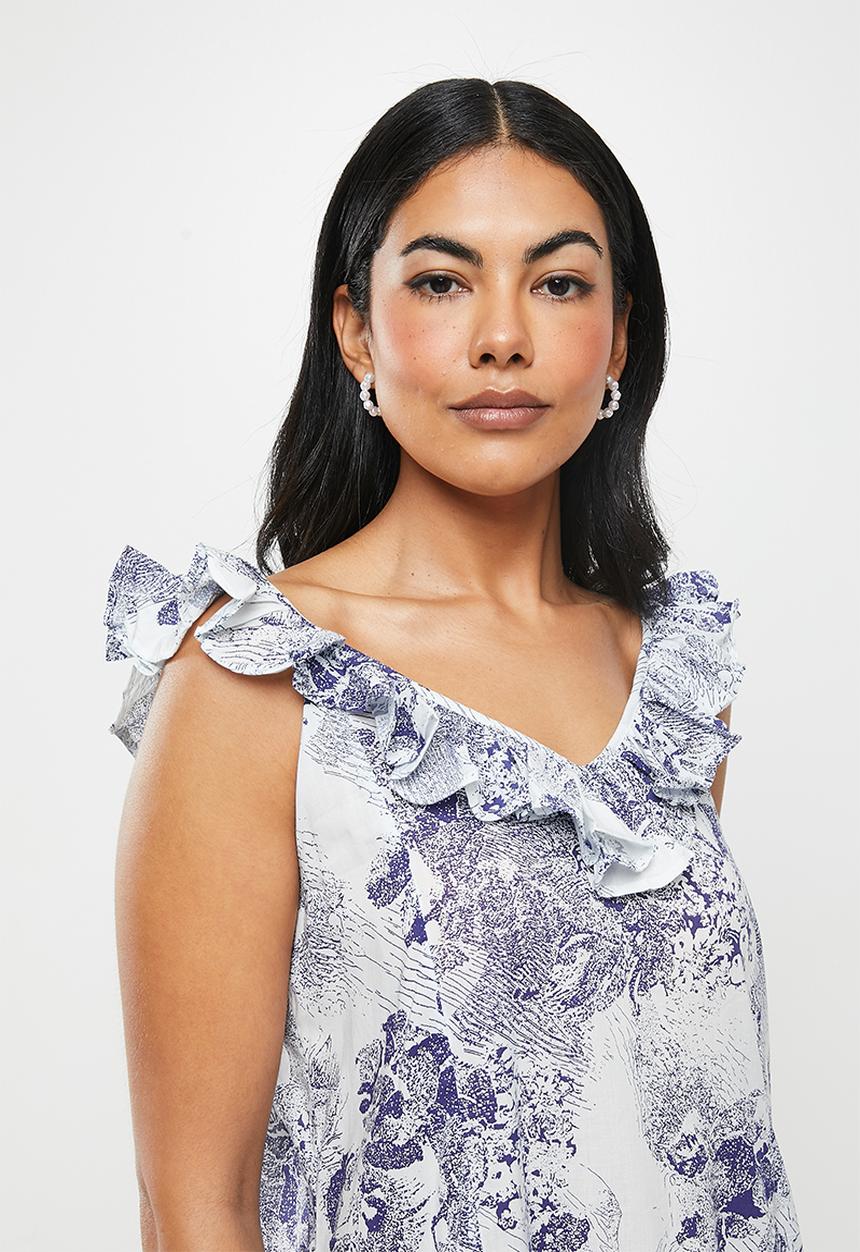 Jacqueline de Yong - Filippa life exclu sleeveless midi dress - cloud dancer