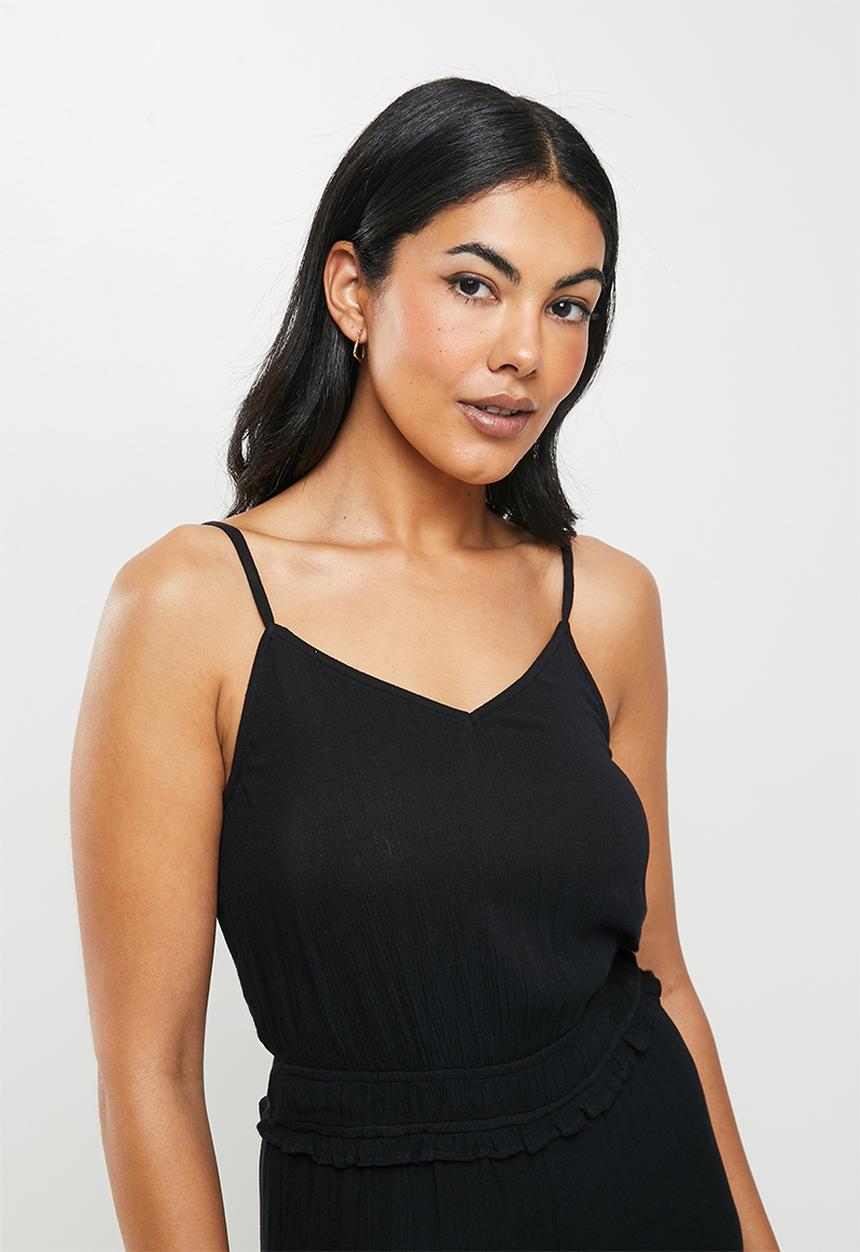 Jacqueline de Yong - Maui strap jumpsuit - black