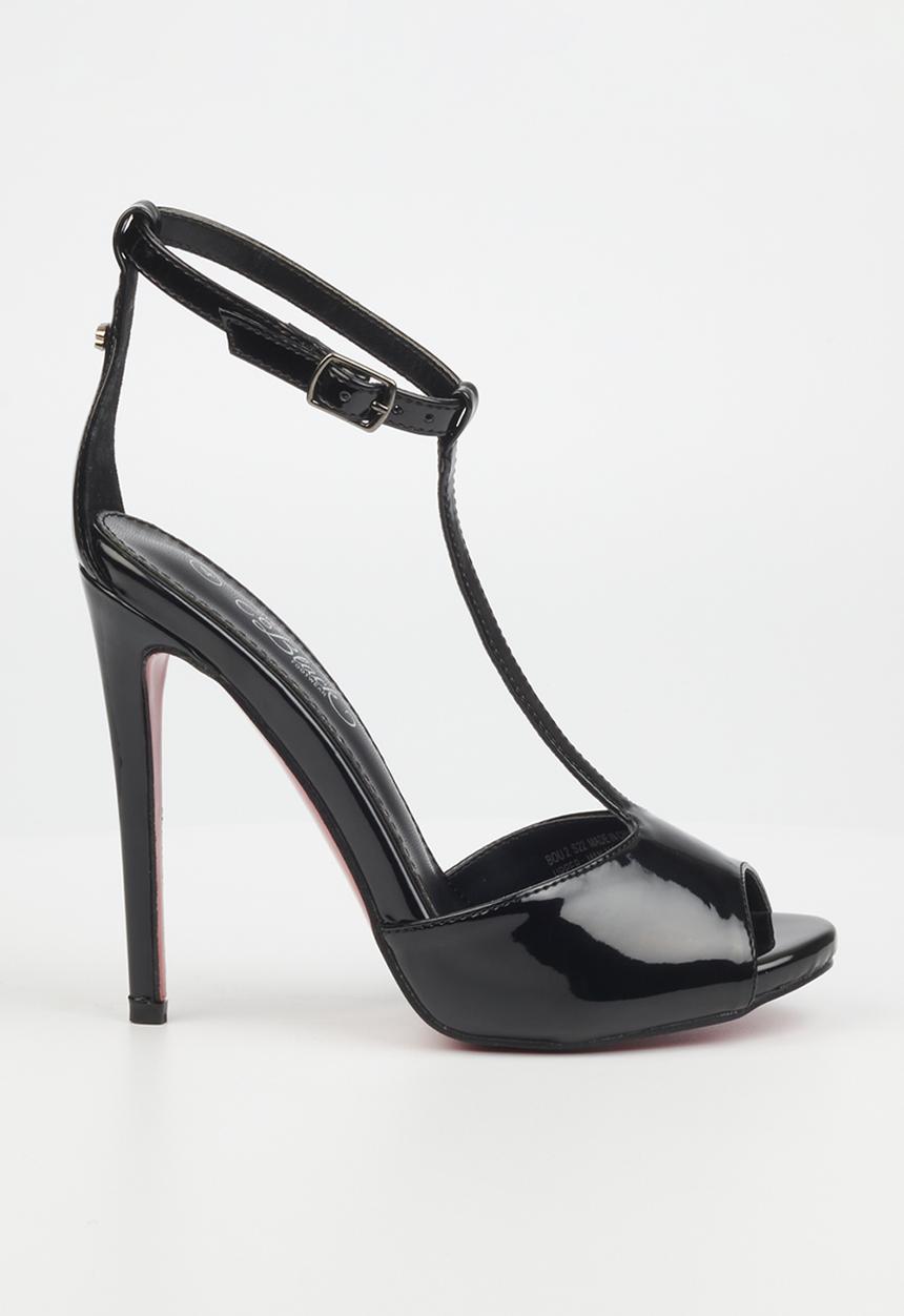 Miss Black - Bou2 barely there stiletto heel - black