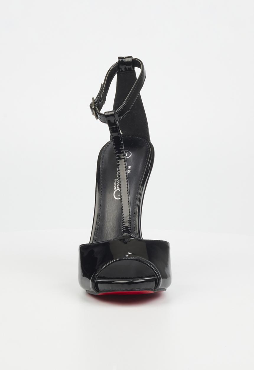 Miss Black - Bou2 barely there stiletto heel - black
