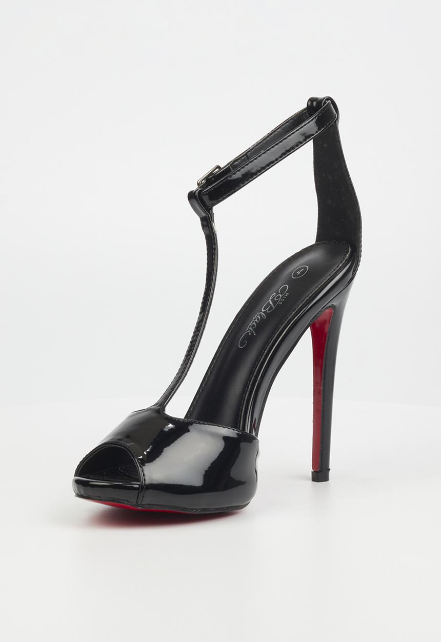 Miss Black - Bou2 barely there stiletto heel - black